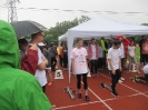 Running in the rain ... 